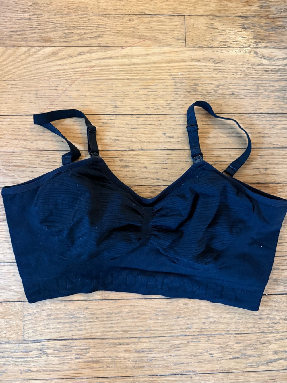 Kindred Bravely Black Wireless Nursing Bralette